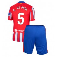 Dječji Nogometni Dres Atletico Madrid Rodrigo De Paul #5 Domaci 2024-25 Kratak Rukav (+ Kratke hlače)